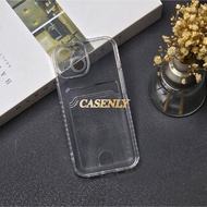 Compact Clear Card Slot Case for Iphone 15 Iphone 15 Plus Iphone 15 Pro Iphone 15 Pro Max Iphone 16 