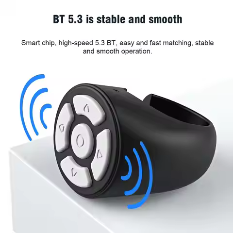 Bluetooth Ring Remote Control Tablet Phone Camera Controller Self Timer Tiktok Kwai Remote Control P