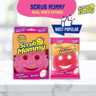 [Scrub Daddy MY] Scrub Mommy dual sided FlexTexture with ResoFoam Cleaning Sponge Household Kitchen 