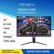 PRISM+ PG320 Ultra 32" IPS 144Hz 1ms 4K UHD HDR600 140% sRGB eSports Grade Adaptive-Sync Gaming Monitor [3840x2160]