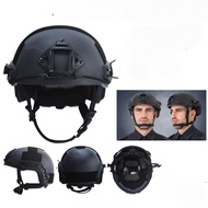 หมวกกันน็อคอย่างรวดเร็วหมวกกันน็อคยุทธวิธี MH หมวกกันน็อคยุทธวิธีพรางกลางแจ้ง CS SWAT ขี่ปกป้องอุปกรณ์