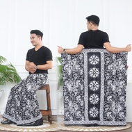 Sarung Batik Pekalongan Pria dan wanita dewasa Motif estetik wayang nu Kang Santri Sholat Pria katun