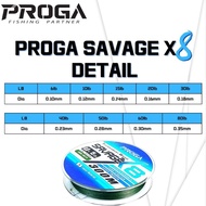 🇲🇾 PROGA SAVAGE X8 150M/300M Fishing Braided Line # HOT ITEM 🔥