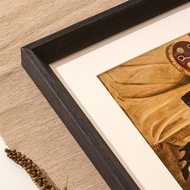 Solid Wood Large Picture Frame Wall-Mounted A3 Business License 4K Sketch Mounted Picture Frame Fram