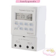 LANFYGOODSS Programmable Timer, 30A AC 220V Digital Timer Switch, Smart Home Automatic with LCD Disp