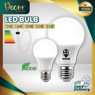LED Bulb E27 A60 A70 Sirim 6w /10w /13w Mentol Lampu NonSirim 5w /10w /15w LED Light Bulb E27 3 Colo
