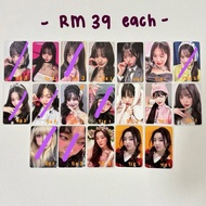 WTS Ive, Aespa, Red Velvet, Qwer, New Jeans ,Illit, Kep1er Bulk Photocard