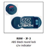 RSW - JF-2 - ABS black round lock c/w indicator
