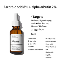 The Ordinary Ascorbic acid 8% + alpha arbutin 2% 30ml ปรับสีผิวให้กระจ่างใสขึ้น α-อาร์บูติน