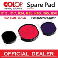COLOP SPARE PAD INK ROUND CHOP - FOR COLOP STAMP R12, R17, R24, R30, R40, R45, R50