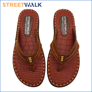 Streetwalk Black Brown Leather Sandals for Women Leather Slippers Balat na Tsinelas Pambabae Marikin