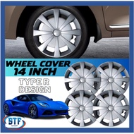 Universal R14 Inch Car Wheel Cover Tyre Center Hub Cap Steel Rim Universal 14 Inch Rim (Type R Desig