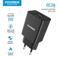Foomee Cc26 2 Port Usb 5v 2.1a Charger Head Packing Dosbuk Original Products Distributor
