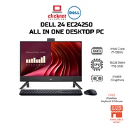 DELL DFO  24 EC24250 ALL IN ONE DESKTOP PC (i7-1355U, 16GB RAM, 1TB SSD, Intel, 23.8" FHD, W11 Home)