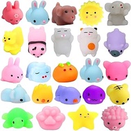 24Pcs Mochi Squishy Toys, Mochi Kawaii squishies Toys Gifts for Party Favors for Kids, Mini Supper Cute Animals Stress Relief Toys Squeeze Toys Squishy Easter Egg fillers Toy Easter Basket Stuffers
