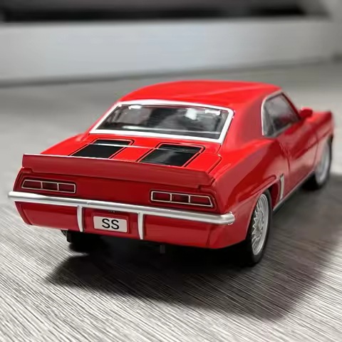 1:32 Chevrolet Camaro SS 350 1969 Super Classic Sports Car Alloy Diecast Model Car Miniature Vehicle