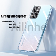 For Xiaomi Redmi Note 11 Pro Plus 5G Case Four Corners Transparent Soft Silicone Camera Protect Shockproof Back Cover