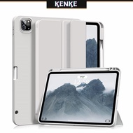 เคส KENKE iPad สำหรับ 10.9 นิ้ว 2022 iPad Air 4 Air 5 iPad Pro 11 (2020/2021/2022) iPad Pro 12.9 case พร้อมที่ใส่ดินสอเคส iPad อัจฉริยะพร้อม Soft TPU Back [รองรับการปลุกอัตโนมัติ/นอนหลับ] รองรับ Apple Pencil II สำหรับการชาร์จ