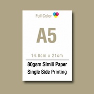 A5 Flyer Leaflet ( 14.8cm x 21cm ) Brochure catalog paper Online Printing Material: Simili Art Paper