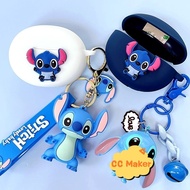 For OnePlus Nord Buds 3 Pro Case Cute Keychain Cartoon Silicone Finger Ring Pendant Suitable for One