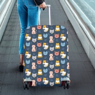Cute Cat Luggage Cover, Kitten Print Washable Travel Luggage Case Luggage Cover