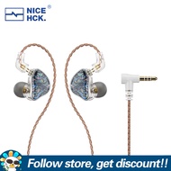 NICEHCK DB2 Wired Earphone 10mm Dynamic +BA Dual Driver Earbuds Noise Reduction HiFi In-ear DJ Monit