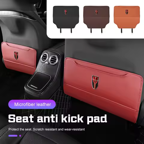 Car Seat Anti Kick Pad leather For Hongqi H5 H6 H7 H9 E-QM5 HS3 HS5 HS6 HS7 E-HS3 L5 L7 Rear Seat Ba