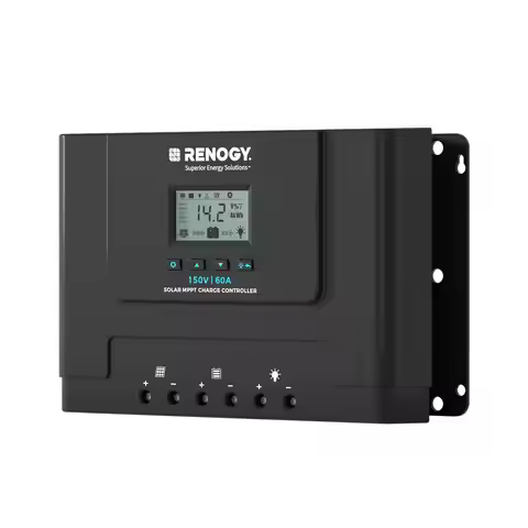 Renogy 60A MPPT Solar Charge Controller 12V/24V/36V/48V Auto, 150V Maximum Solar Input, Compatible w