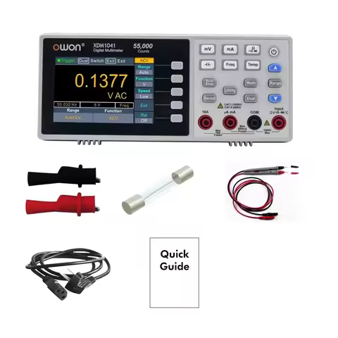 OWON XDM1041 4 1/2 Benchtop Digital Multimeter 55000 Counts True RMS 3.5inch LCD USB DC/AC Current V
