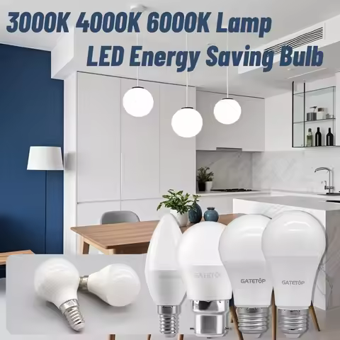 LED Energy Saving Bulb AC220V E14 E27 B22 3w-24w 3000K 4000K 6000K Lamp With Ce Rohs For Home Office