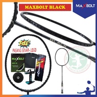 New Maxbolt Black Raket Badminton Original