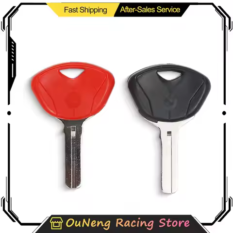 Black Red Motorcycle Key Blank Key Uncut Blade For BMW F650G F800G S1000RR R1200 R/RT/GS K1200 S/R/G