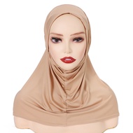 New Jersey Hijabs For Woman Muslim Hijab Caps Full Turban Cap Hair Wraps Women Turban Headband Bonne
