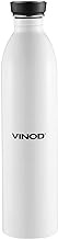 Vinod Sparkle 24 Hours Hot and Cold Flask Bottle with Copper Coating Inside and Fabricated 18/8 Stainless Steel Outside | Stainless Steel Water Bottle for Daily Use - 1 Litre (White)