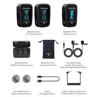 Saramonic Blink 500 ProX B2 TX+TX+RX Wireless Microphone ไมค์โครโฟนไร้สายขนาดเล็ก สำหรับกล้องและสมาร