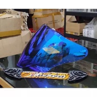 flat visor iridium + rachet pnp njs kairoz - dudukan kaca venom njs kairoz - visor flat venom iridiu