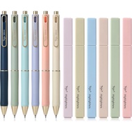 Taja 12 Pack Aesthetic Highlighters and Gel Pens Set, 6 No-Bleed Pastel Highlighters and 6 Black Ink