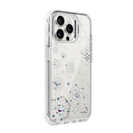 iPhone 全系列 防震雙料隱形立架水晶彩鑽手機殼-紛飛雪