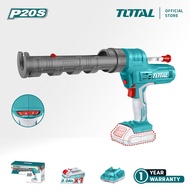 TOTAL Tools Cordless Caulking Gun + Battery + Charger (20V / 3700N) TCGLI2001