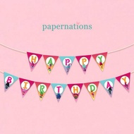 Happy Birthday Banner Trolls Bunting Flag Triangle Trolls HBD Birthday Banner/ Trolls