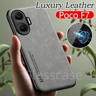 Casing For Xiaomi Poco F7 F 7 pro ultra F7pro F7ultra PocoF7 PocoF7pro PocoF7ultra 2025 Luxury Leath