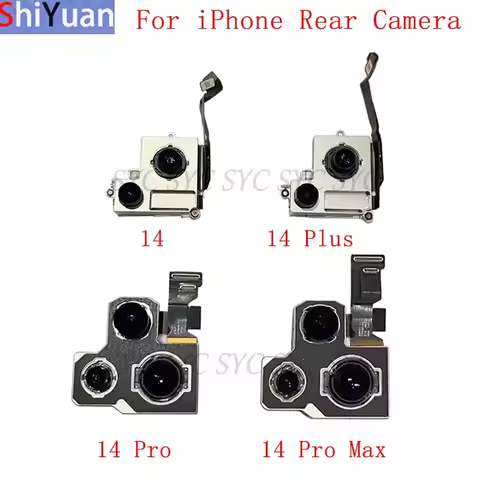 Back Rear Camera Flex Cable For iPhone 14 Pro Max 14 Plus Main Big Camera Module Repair Replacement 