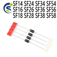 【Popular Categories】 20pcs DIP super fast recovery diode 400/600V 1A2A3A5A SF14 SF24 SF34 SF54 SF16