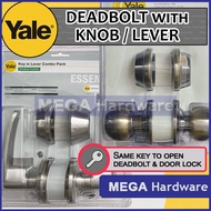 Yale Combo Pack Entrance Lockset with Single Cylinder Deadbolt (Round Knob or Lever)