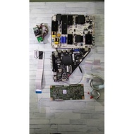 (AC301) Haier LE50U6600U Mainboard, Powerboard, Tcon, Tcon Ribbon, LVDS, Cables. TV Spare Part