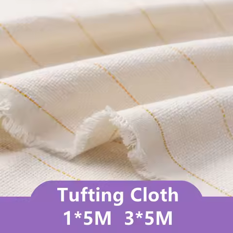 3x5m Raw Cloth Tufting Cloth Marked Lines Fabric DIY Sewing Storage Bag Pillow Case Rug Carpet Tapes