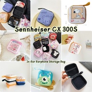 【超值】For Sennheiser CX 300S In-Ear Earphone Cute Cartoon Pattern Coin Purse Wallet Bag Zipper Storage