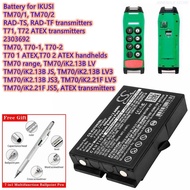 Crane Remote Control Battery for IKUSI 2303692,ATEX Transmitters,RAD-TST70-1,T70-2,T71,T72,TM70,LV5,