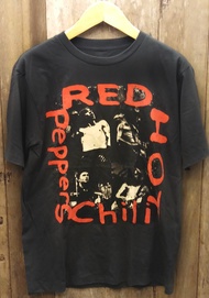 RED HOT CHILI PEPPERS ผ้าฝ้าย 100% ใหม่เสื้อยืดวงวินเทจ