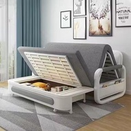 折疊梳化床 沙發床 小戶型沙發 可儲物sofa